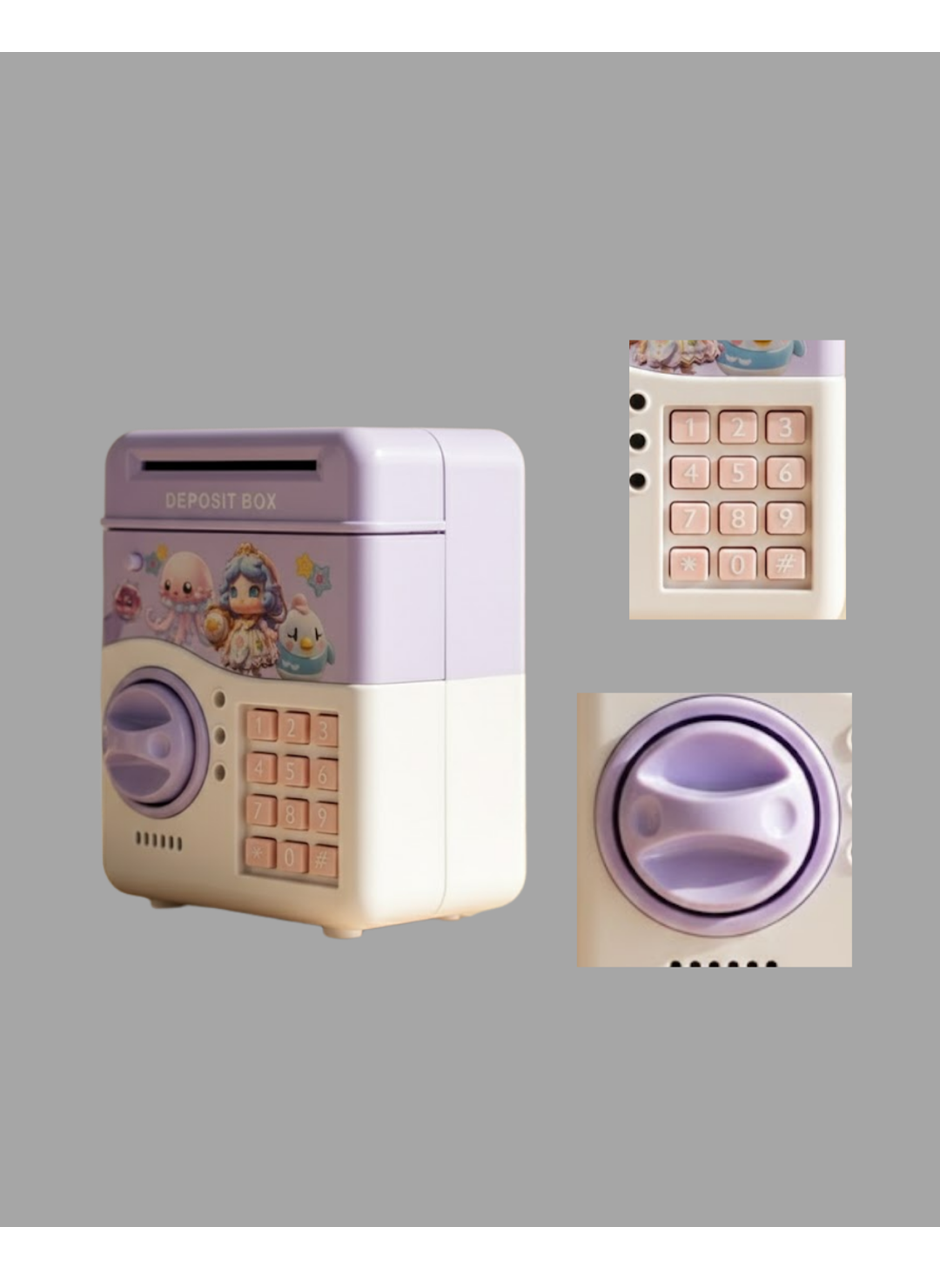 SAM51 MÜZİKLİ IŞIKLI KUMBARA MOR