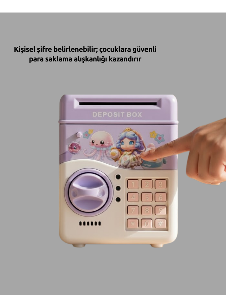 SAM51 MÜZİKLİ IŞIKLI KUMBARA MOR