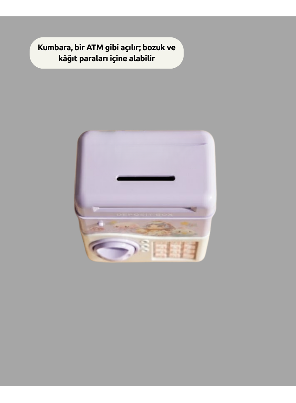 SAM51 MÜZİKLİ IŞIKLI KUMBARA MOR