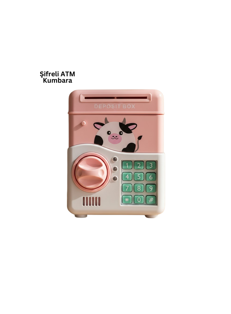 SAM51 MÜZİKLİ IŞIKLI KUMBARA PEMBE