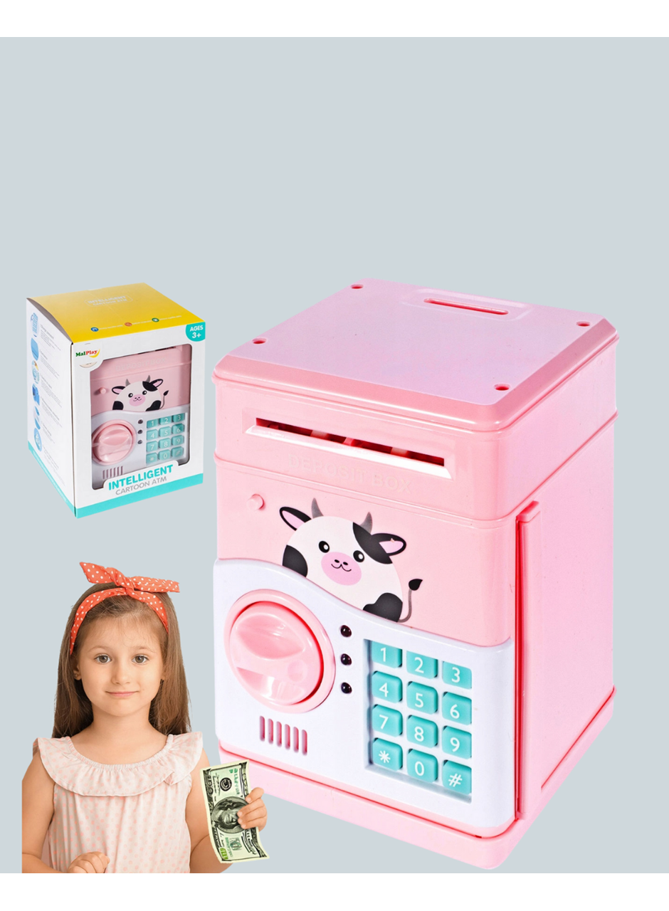 SAM51 MÜZİKLİ IŞIKLI KUMBARA PEMBE