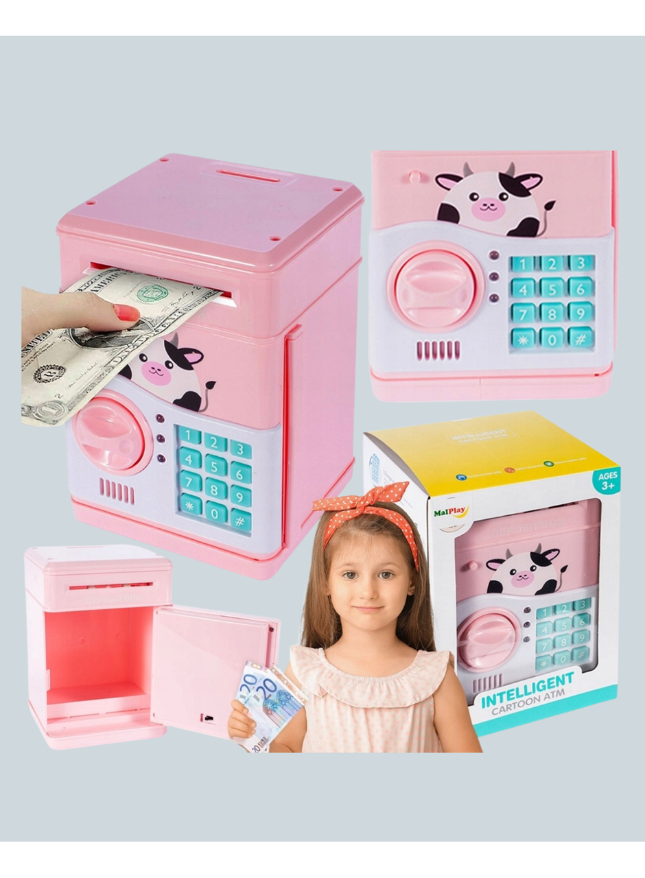 SAM51 MÜZİKLİ IŞIKLI KUMBARA PEMBE