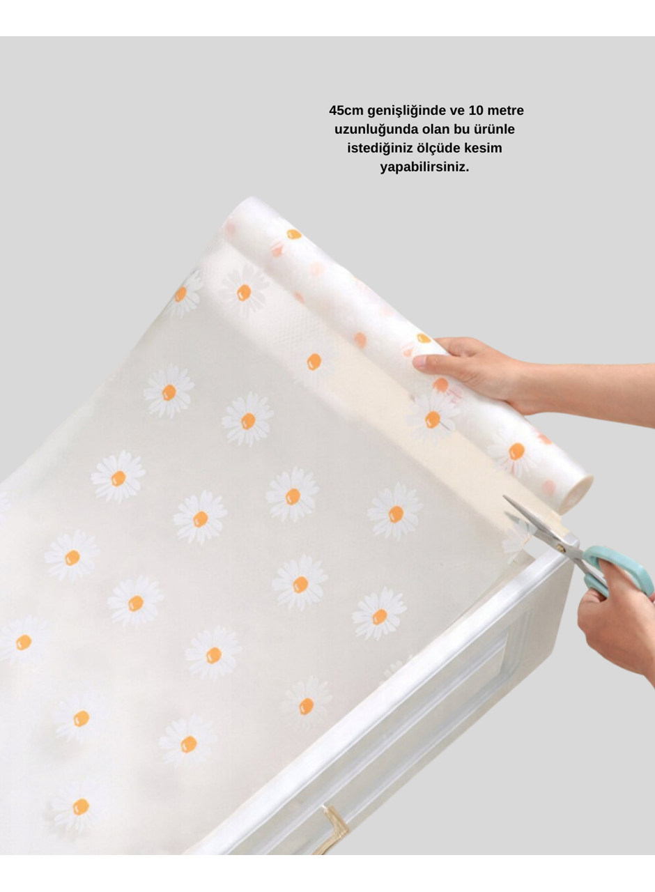 10 METRE PAPATYA DESEN KAYDIRMAZ