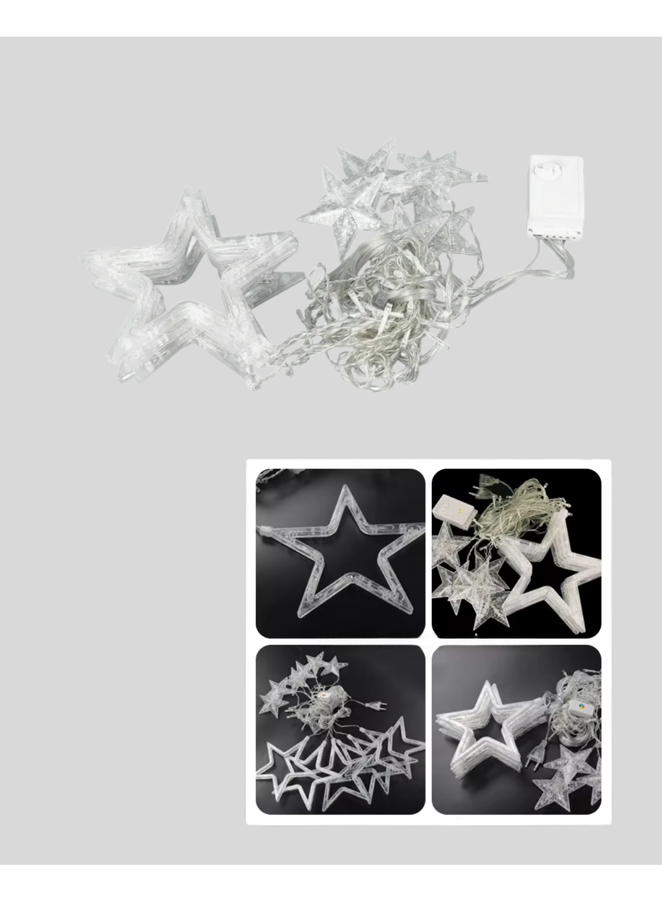 İç Mekan Uyumlu Yıldız Peri Led Perde 3x3 Metre