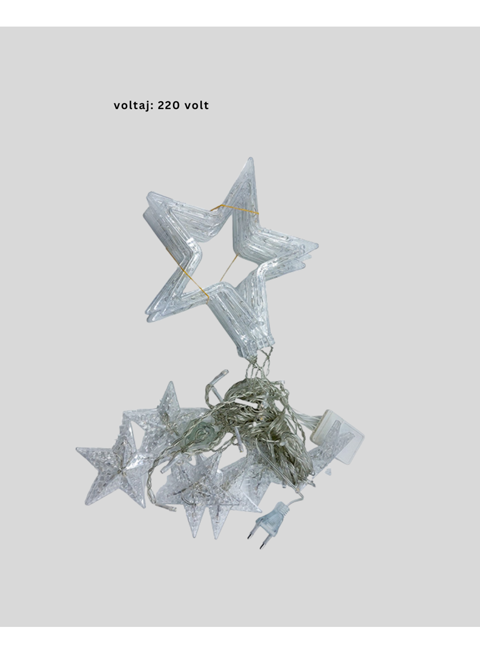 Yıldız Desenli Perde Tipi Peri Led 3x3 Metre Aydınlatma