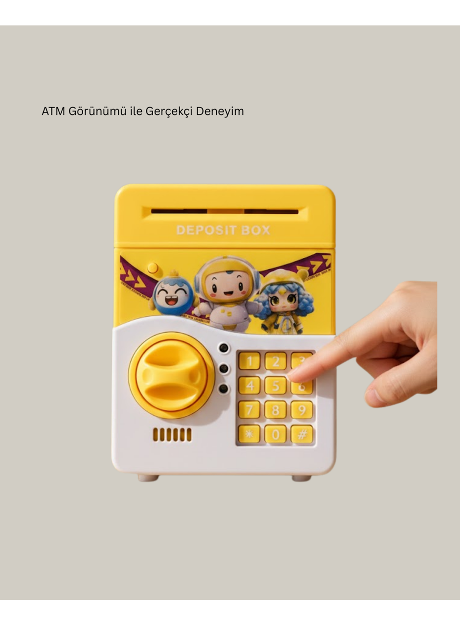 SAM51 MÜZİKLİ IŞIKLI KUMBARA SARI