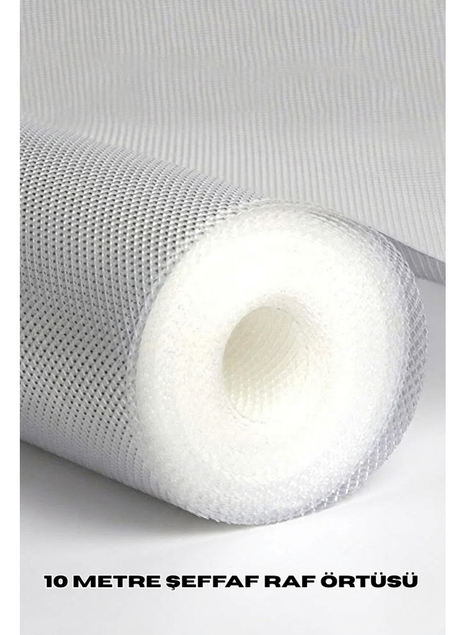 10 Metre Şeffaf Silikonlu Kaymaz Çekmece İçi Düzenleyici