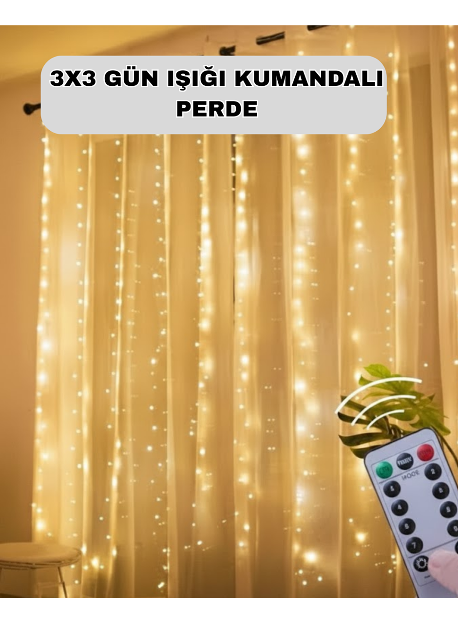 Uzaktan Kumandalı Perde Tipi Günışığı Peri Led Işık Dekorasyon