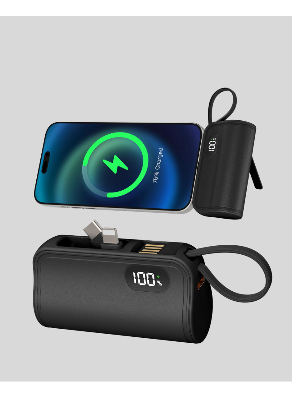 Dahili Type-C Konektörlü Mini 2000mAh Powerbank