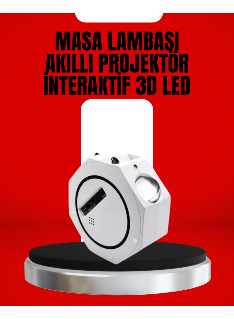 Taşınabilir 360° Ayarlanabilir Gökyüzü Projeksiyon Lambası