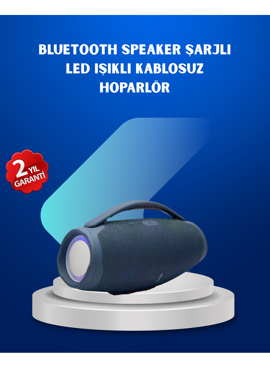 IPX5 Su Geçirmez Taşınabilir Bluetooth Hoparlör Renkli Işıklı