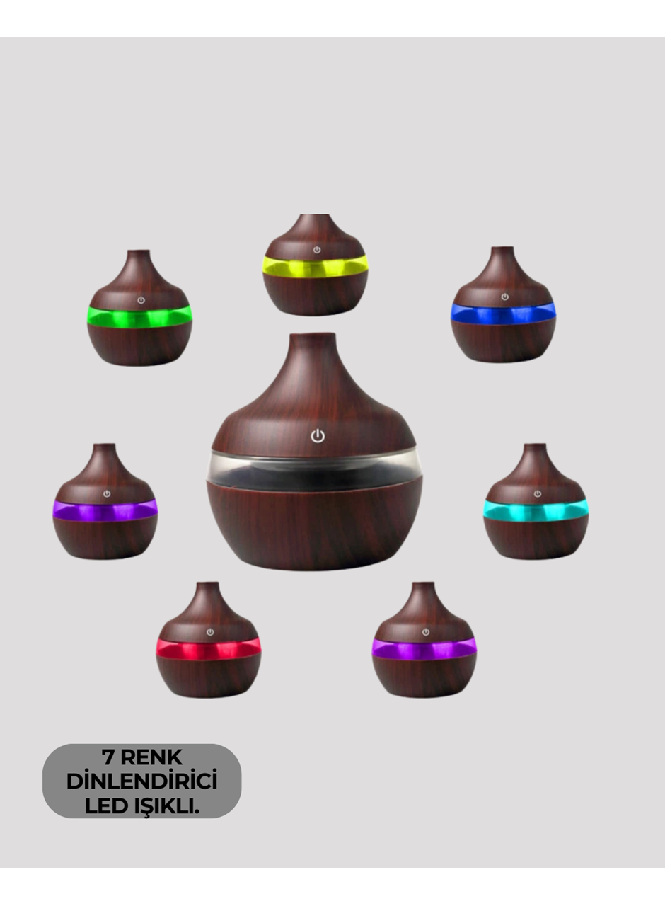 7 Renk Dinlendirici LED Işıklı Aroma Buhar Makinesi
