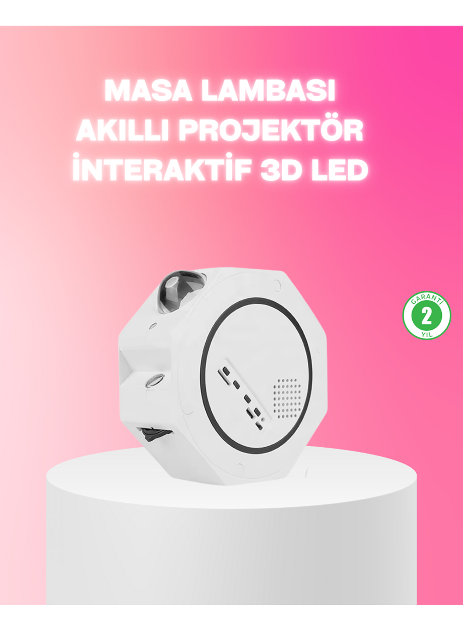 360° Döndürülebilir Yıldızlı Gökyüzü Projeksiyon Gece Lambası