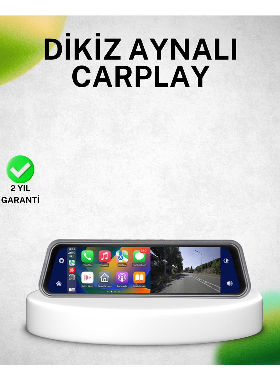 10 İnç Tam Dokunmatik Dikiz Aynası Kamera Ön Arka Full HD