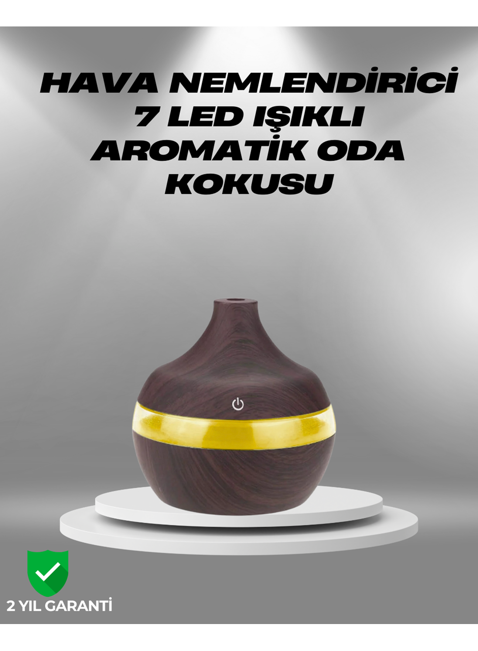 Aromaterapi Uyumlu 300 ml LED Işıklı Oda Kokusu Difüzörü