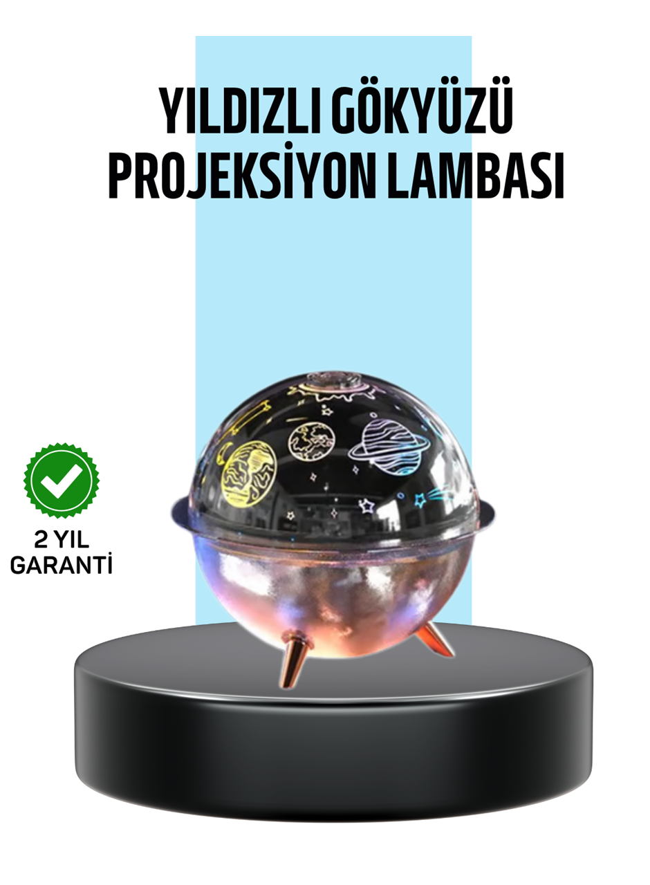 Galaksi ve Yıldız Efektli Nemlendirici Işık Projektörü