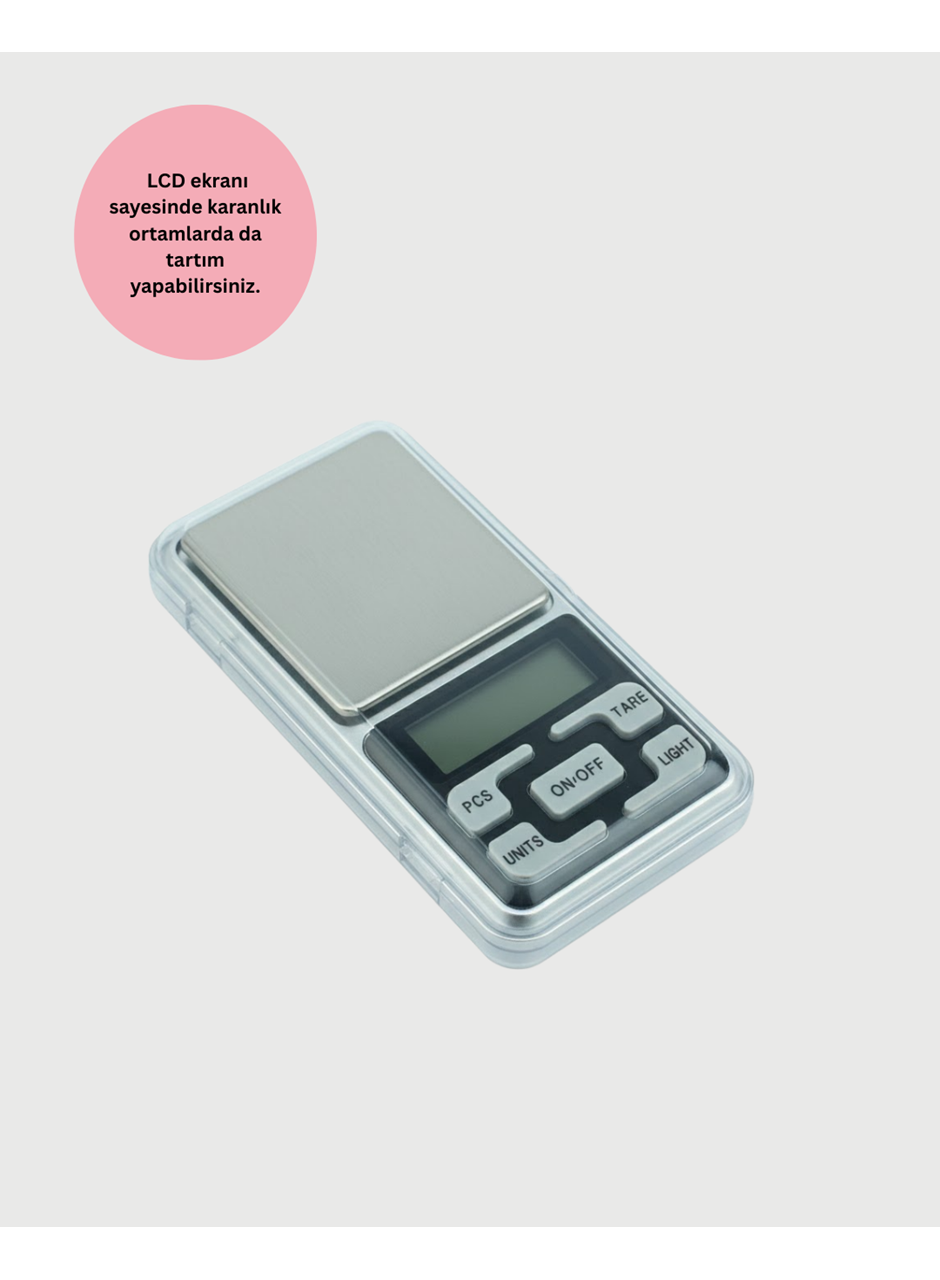 Hassas Tartım İçin Dijital Cep Terazisi Sayma Modlu
