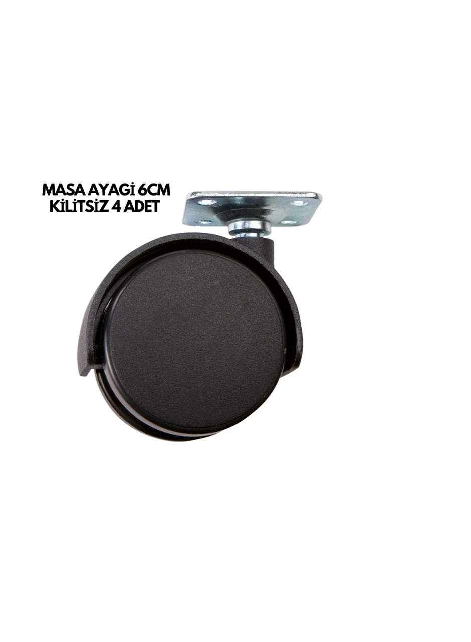MASA AYAĞI 6CM KİLİTSİZ 4 ADET