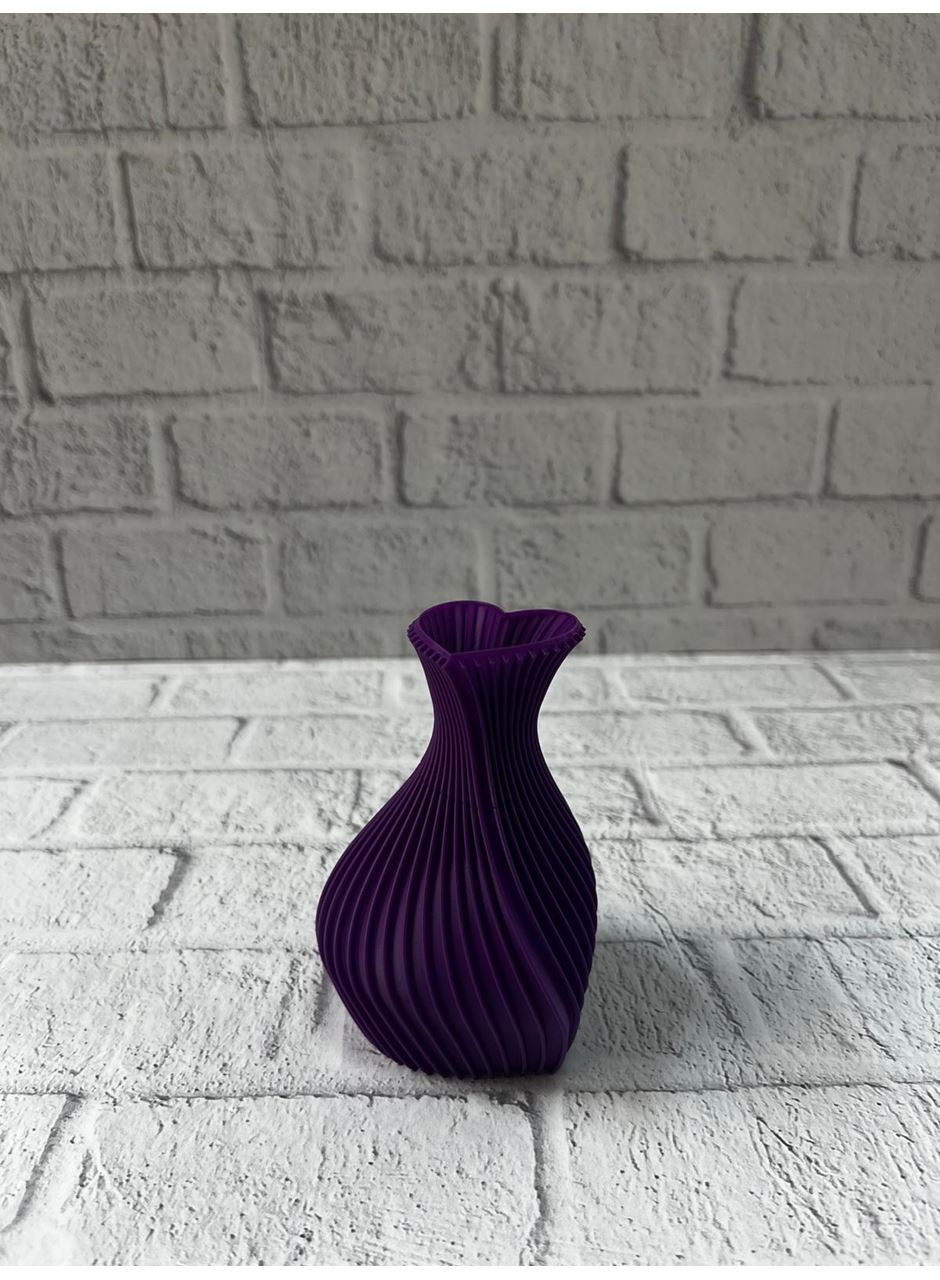 5 cm Mor Kalp Formlu Mini Vazo Modern Mini Dekor Ürünü