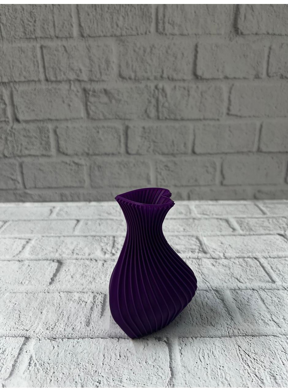 5 cm Mor Kalp Formlu Mini Vazo Modern Mini Dekor Ürünü