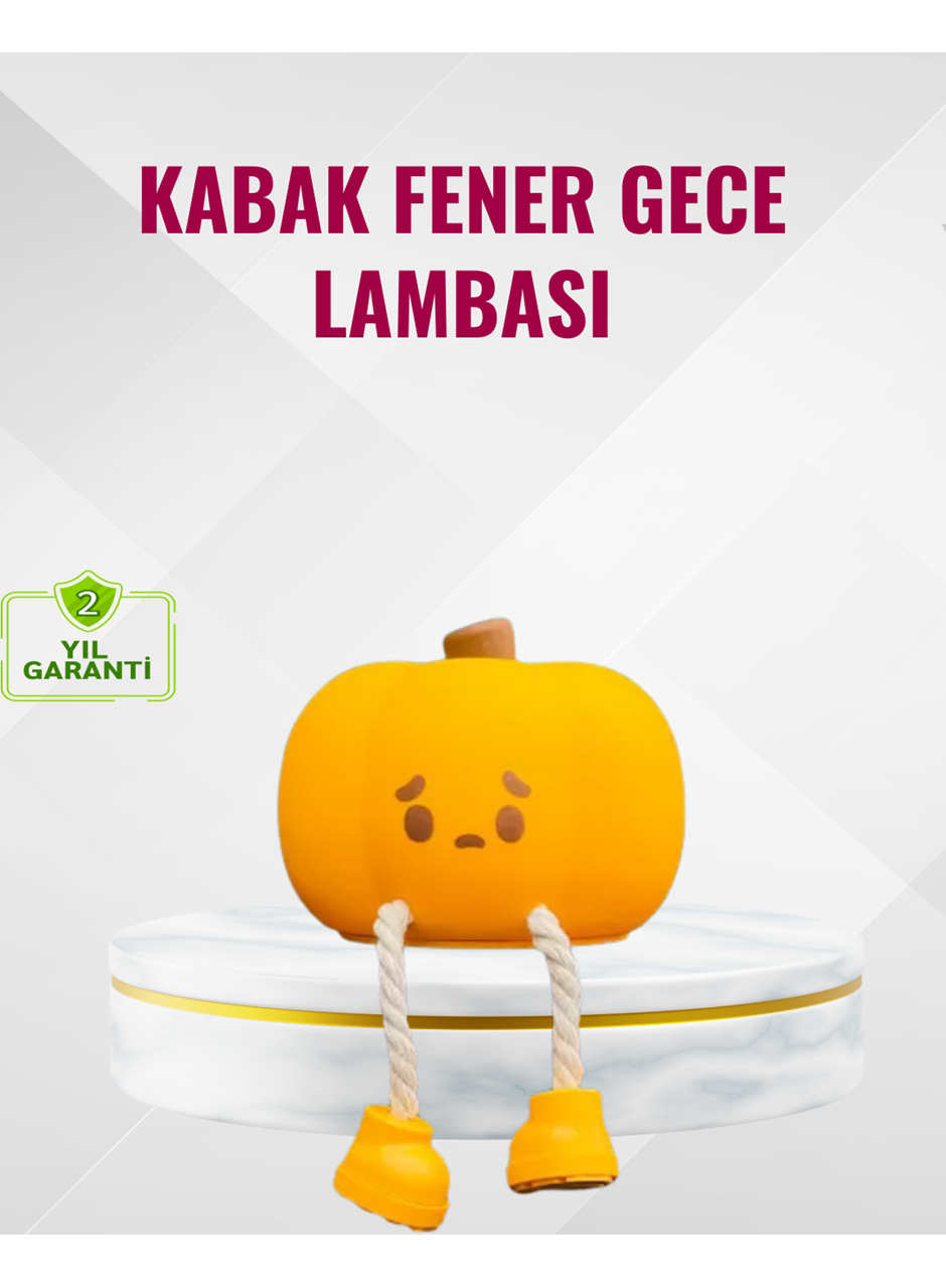 Silikon Pumpkin Night Light Telefon Tutuculu LED Lamba