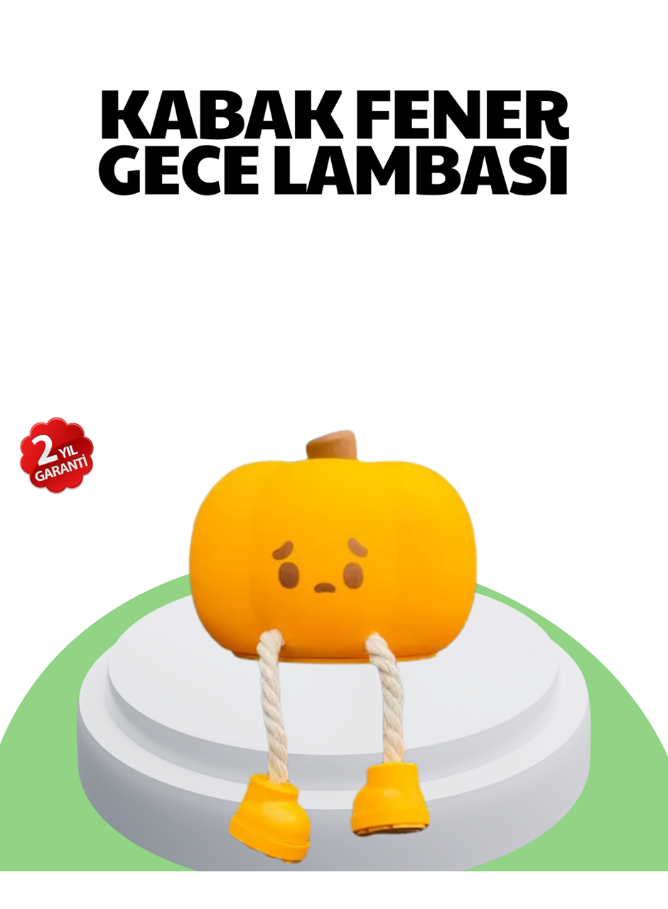 Şarjlı Pumpkin LED Masa Lambası Zamanlayıcılı Dokunmatik