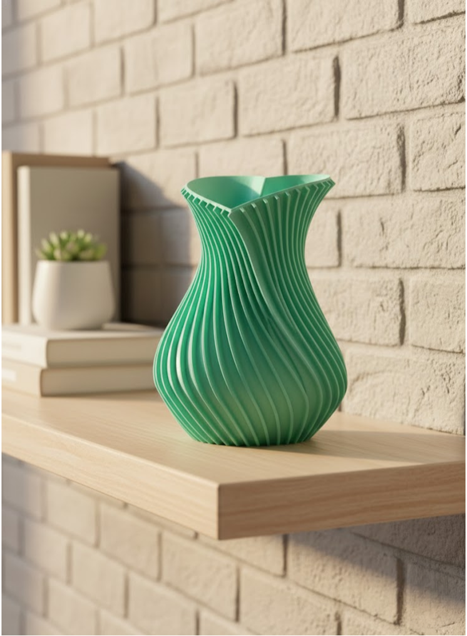 24 cm Turkuaz Kalp Formlu Büyük Boy Vazo Estetik Dekor Ürünü