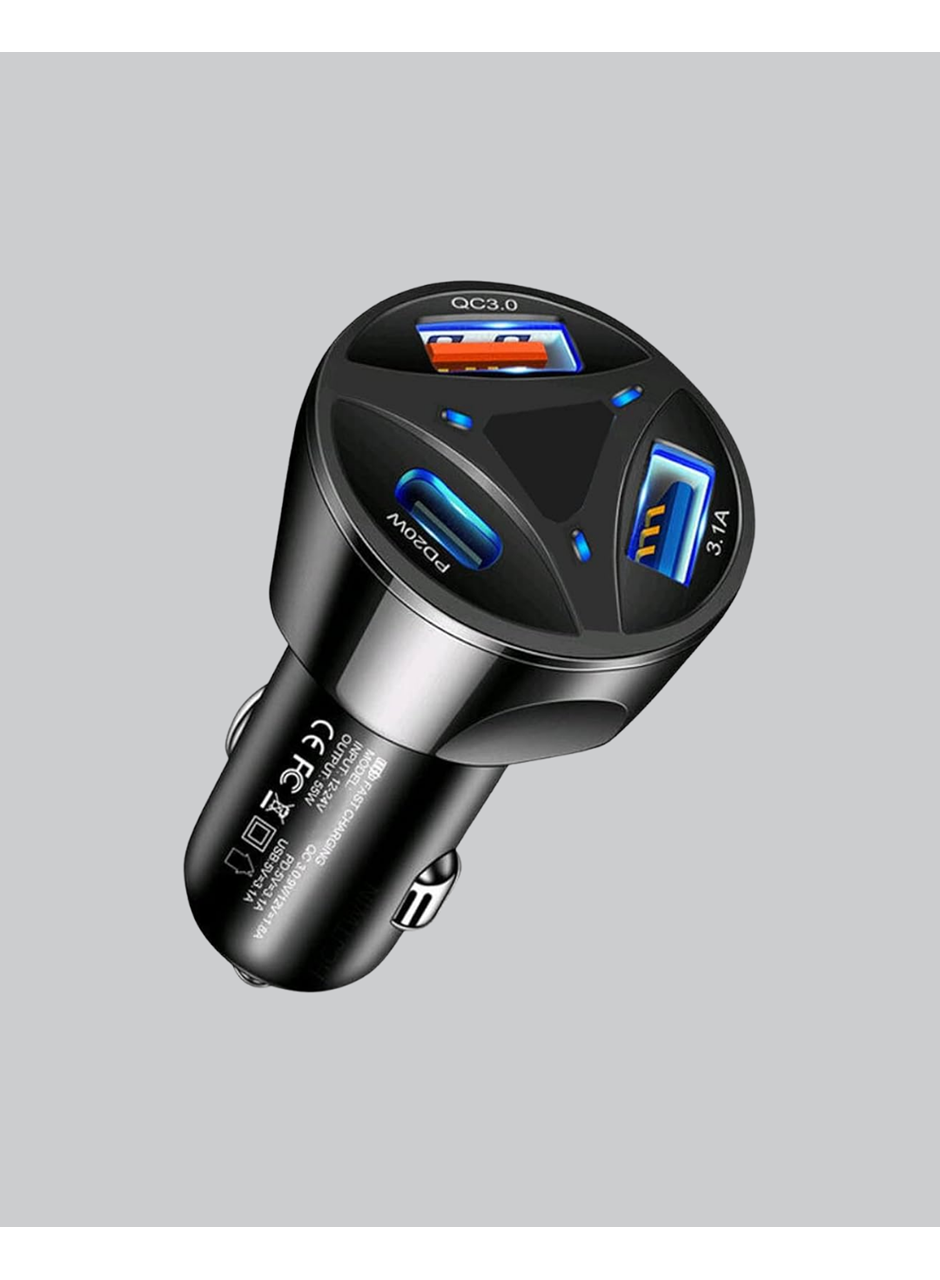 Polygold Quick Charger 55W Araç Şarj Cihazı PD USB C Destekli