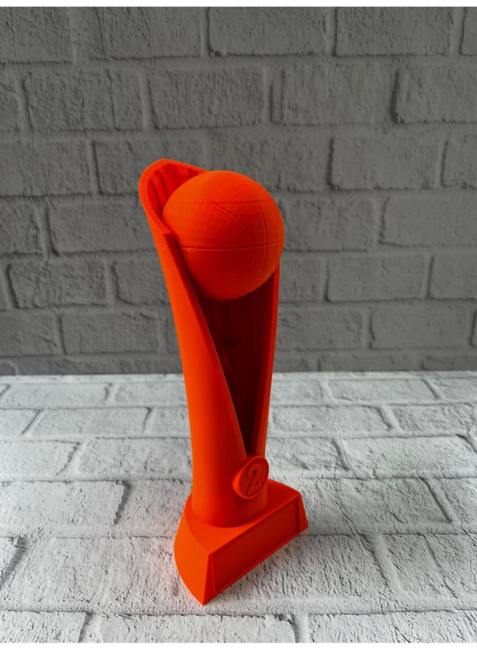23cm Turuncu Basketbol Kupa Biblo Modern Ödül Dekor Ürünü