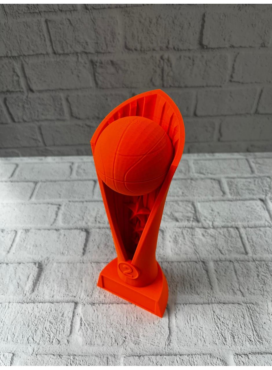 23cm Turuncu Basketbol Kupa Biblo Modern Ödül Dekor Ürünü