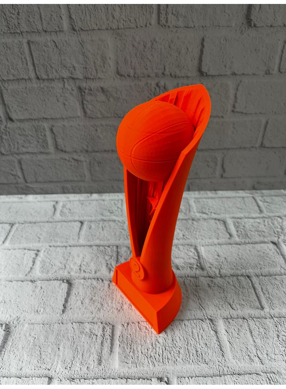 23cm Turuncu Basketbol Kupa Biblo Modern Ödül Dekor Ürünü
