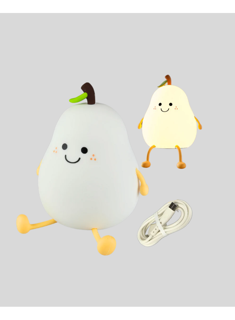 USB Şarjlı Armut Gece Lambası Dokunmatik Renk Değişimli