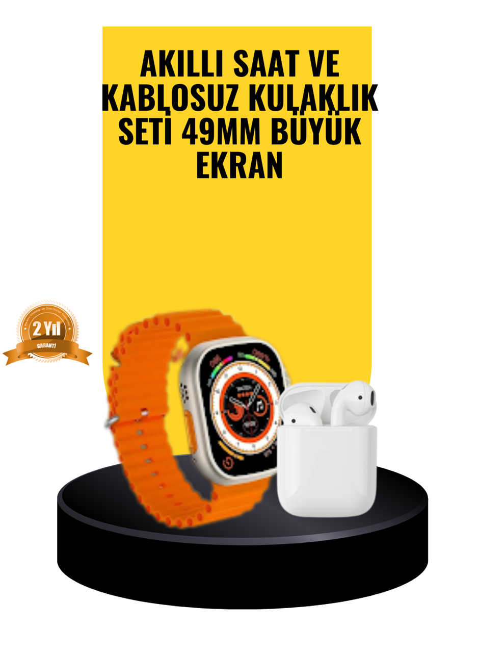 Watch 9 Max Akıllı Saat Sesli Görüşme Özellikli Kulaklık Seti