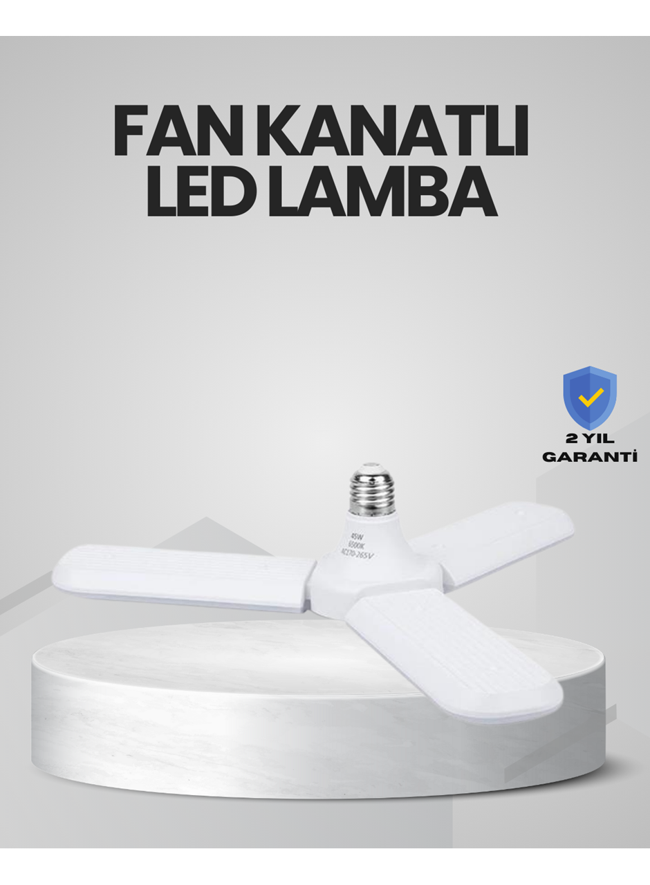 Enerji Tasarruflu LED Ampül 60 Watt 4 Kollu Beyaz Işık
