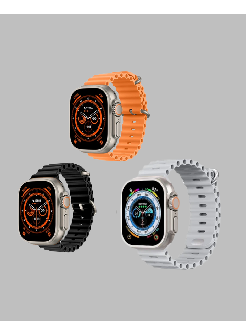 Watch 9 Max Akıllı Saat Kulaklık Seti Sağlık Takipli 45 mm Geniş Ekran