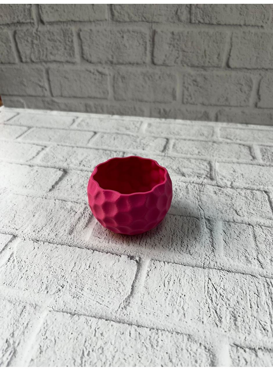 Küçük Boy Mor Saksı 5 cm Şık ve Minimal Dekoratif Tasarım