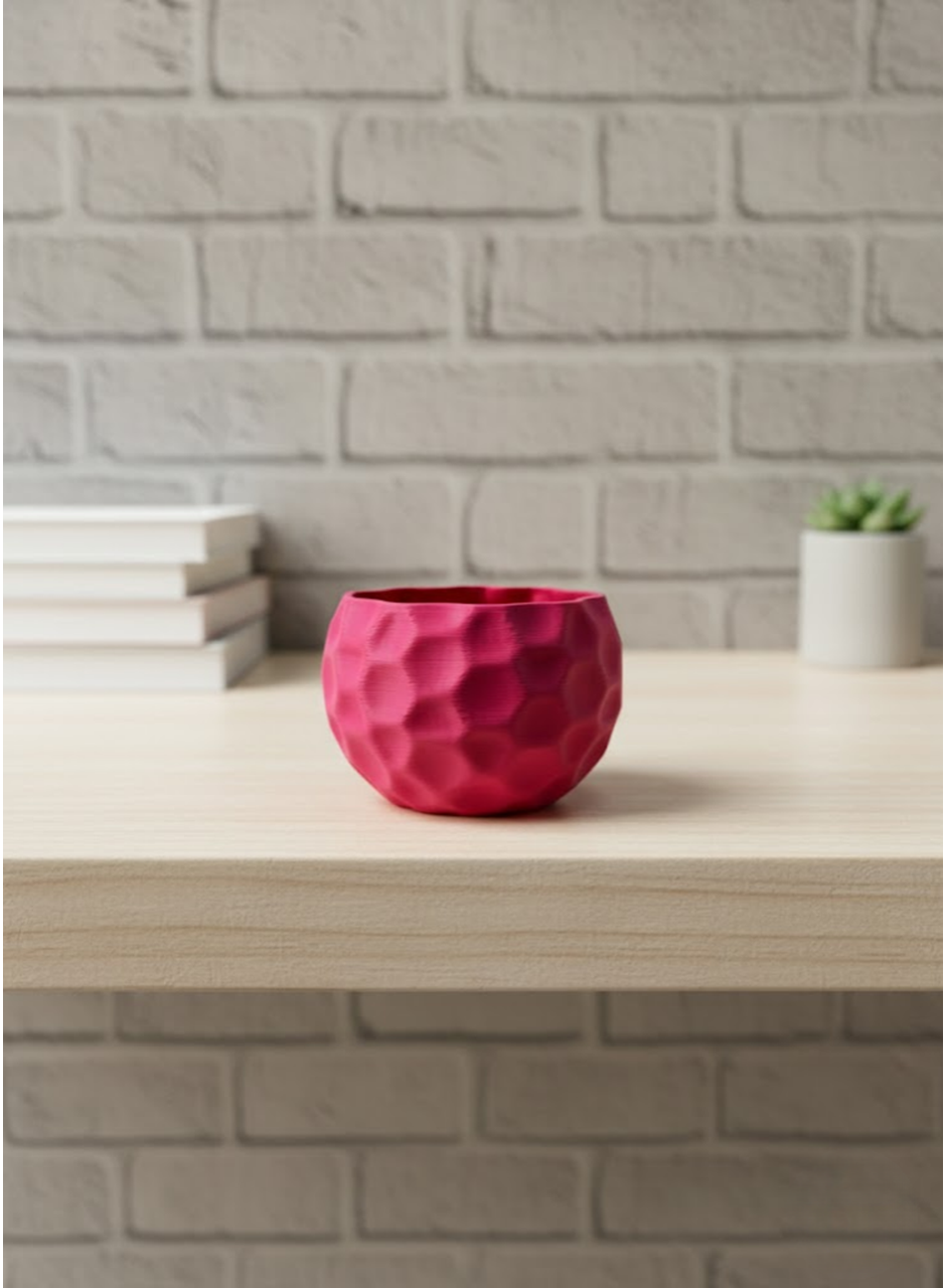 Mini Mor Dekoratif Saksı 5 cm Modern Masaüstü Bitki Saksısı