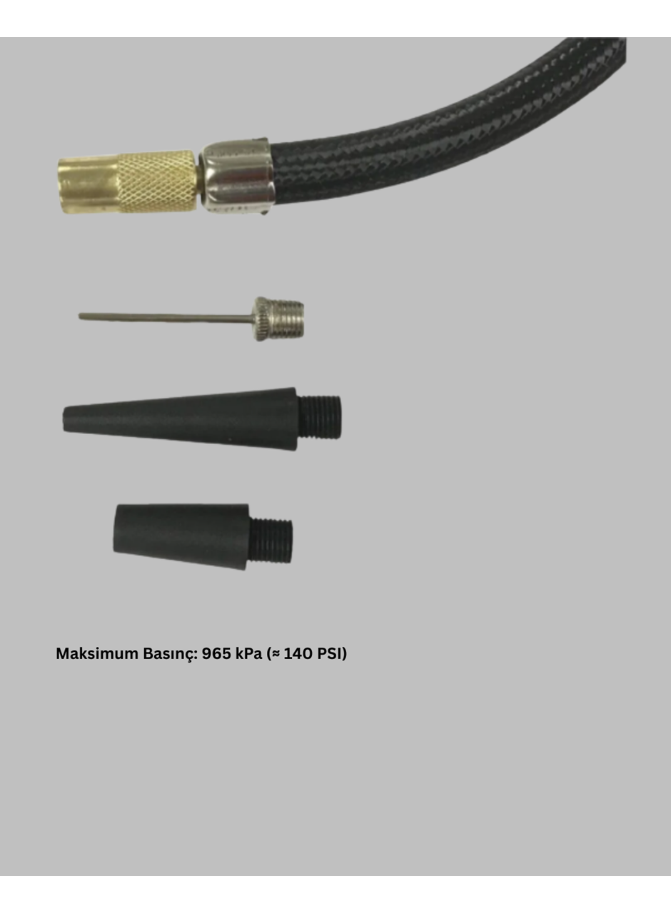 Ağır Hizmet Tipi Oto Kompresör 140 PSI Manometreli