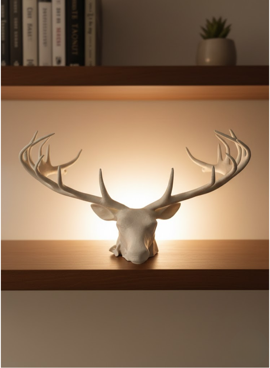 25 cm Estetik Geyik Figürü Şık Ev Ofis Dekorasyonu