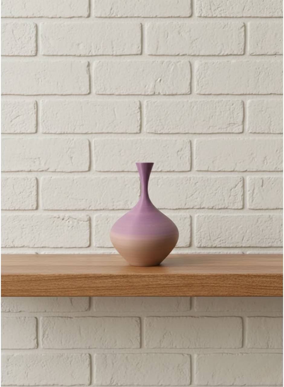 Mini Rainbow Dekoratif Vazo 8 cm Renk Geçişli Modern Tasarım