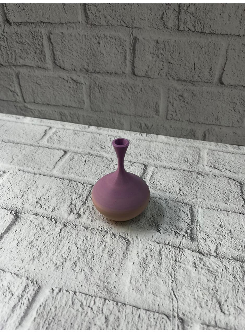 Mini Rainbow Dekoratif Vazo 8 cm Renk Geçişli Modern Tasarım