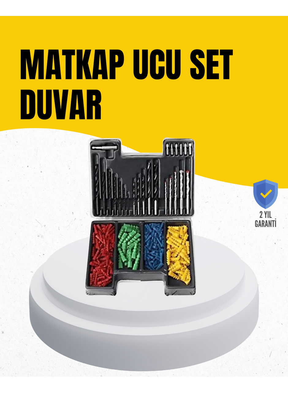 Delme Uç Seti 24 Parça Kutulu Matkap Ucu Ahşap Metal Beton İçin