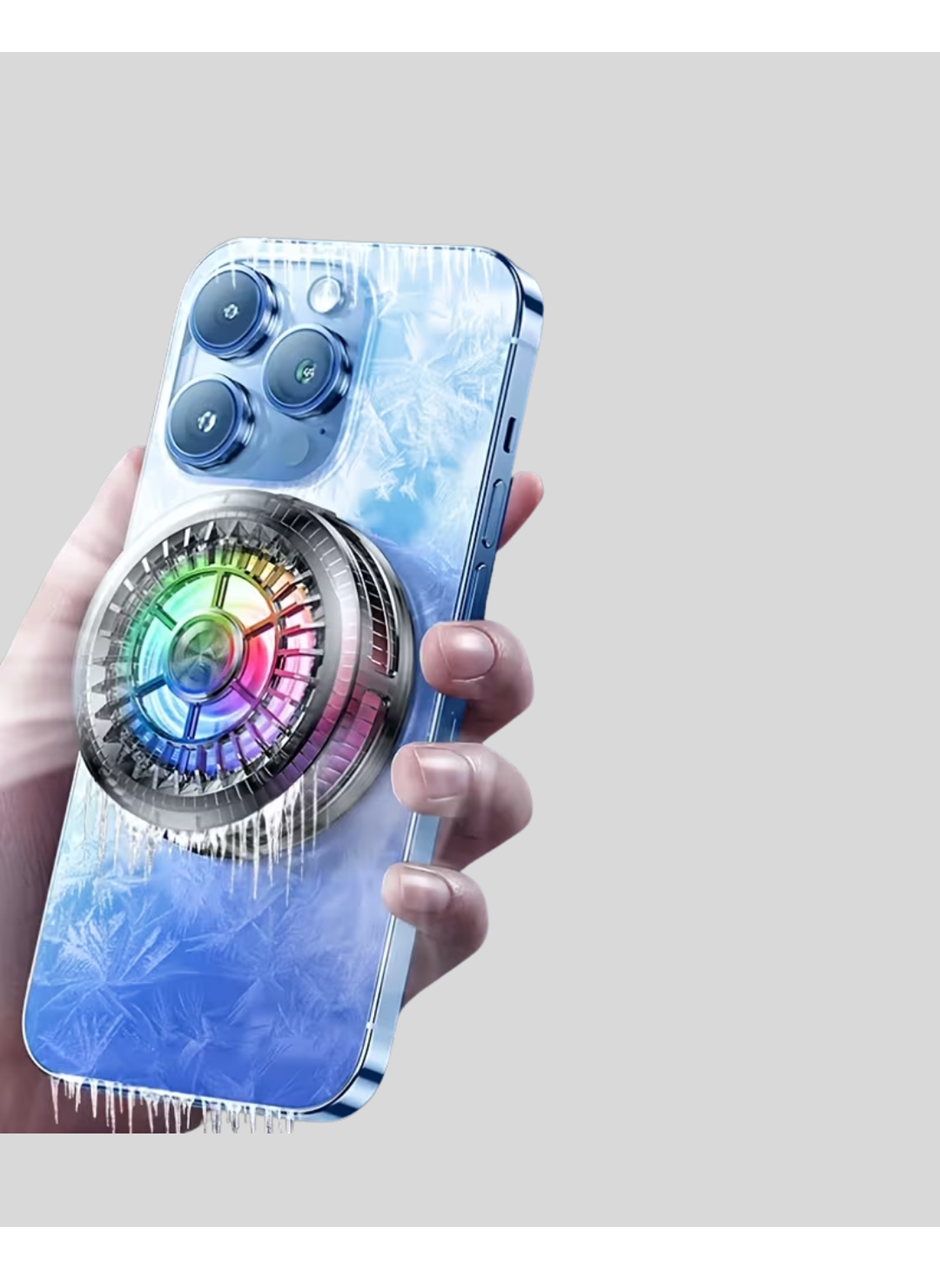RGB Gaming Telefon Fanı Sessiz Soğutucu Tüm Akıllı Telefonlara Uygun