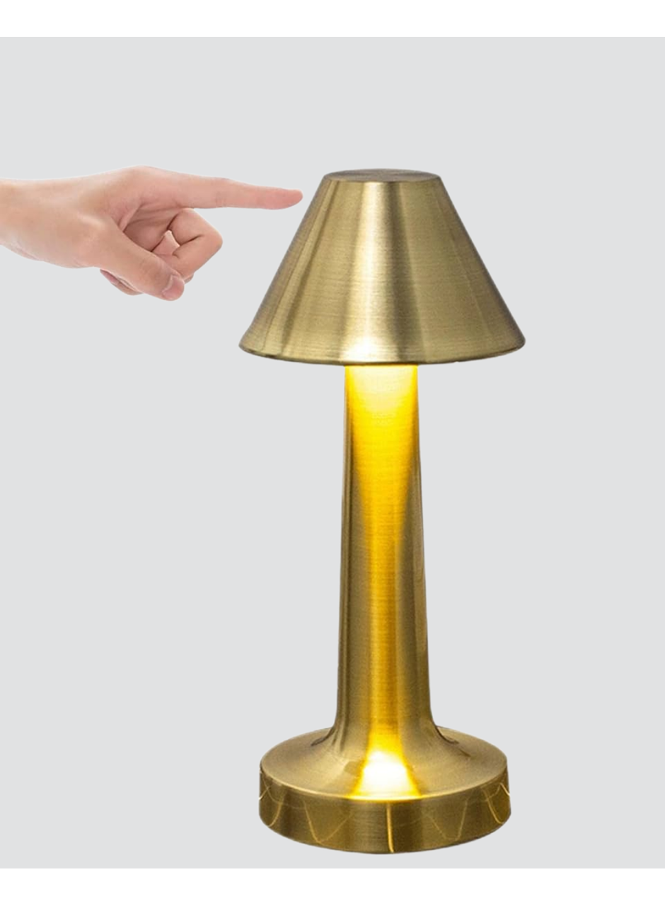 LED Masa Lambası 3 Renk Ayarlı Şarjlı Kablosuz Modern Tasarım