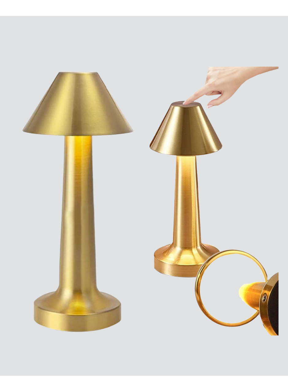 LED Masa Lambası 3 Renk Ayarlı Şarjlı Kablosuz Modern Tasarım