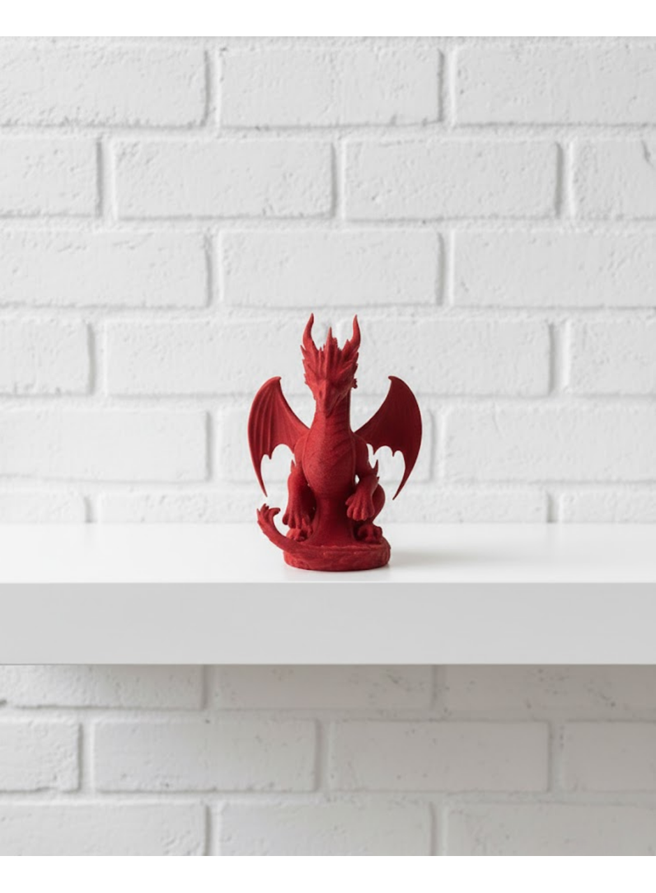 Kırmızı Ejderha Biblo 12 cm