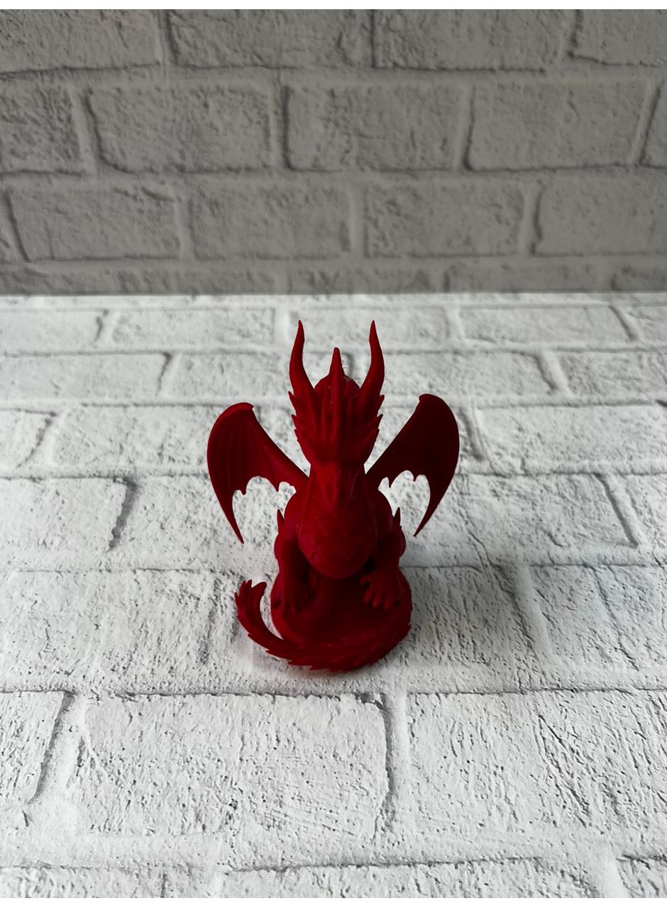 Kırmızı Ejderha Biblo 12 cm