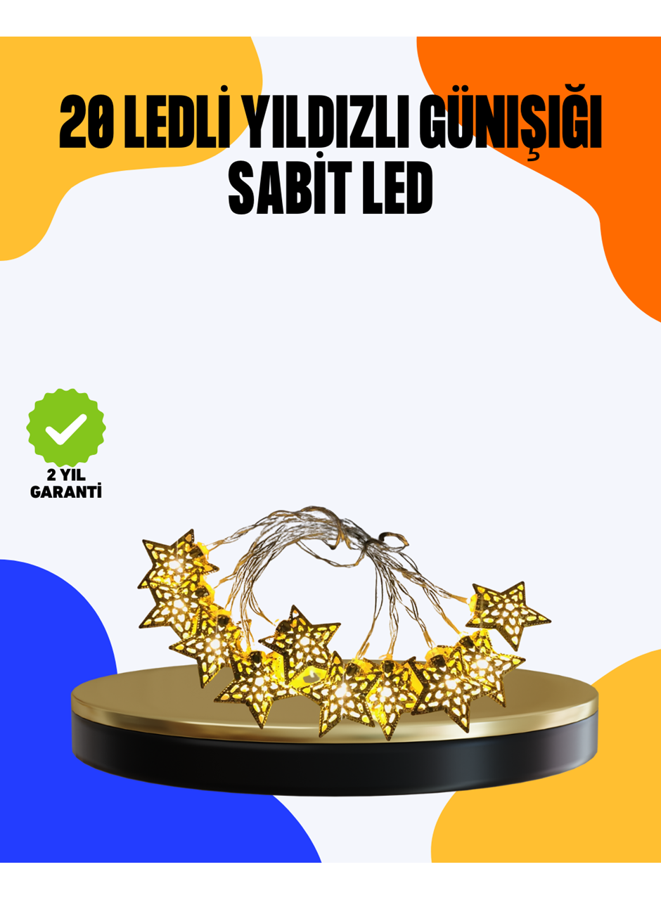 Yıldız Led Işık 5 Metre Dekoratif Aydınlatma Günışığı