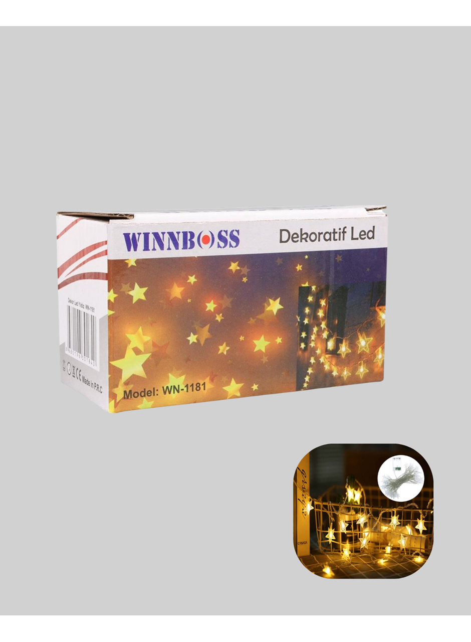 Yıldız Led Işık 5 Metre Dekoratif Aydınlatma Günışığı