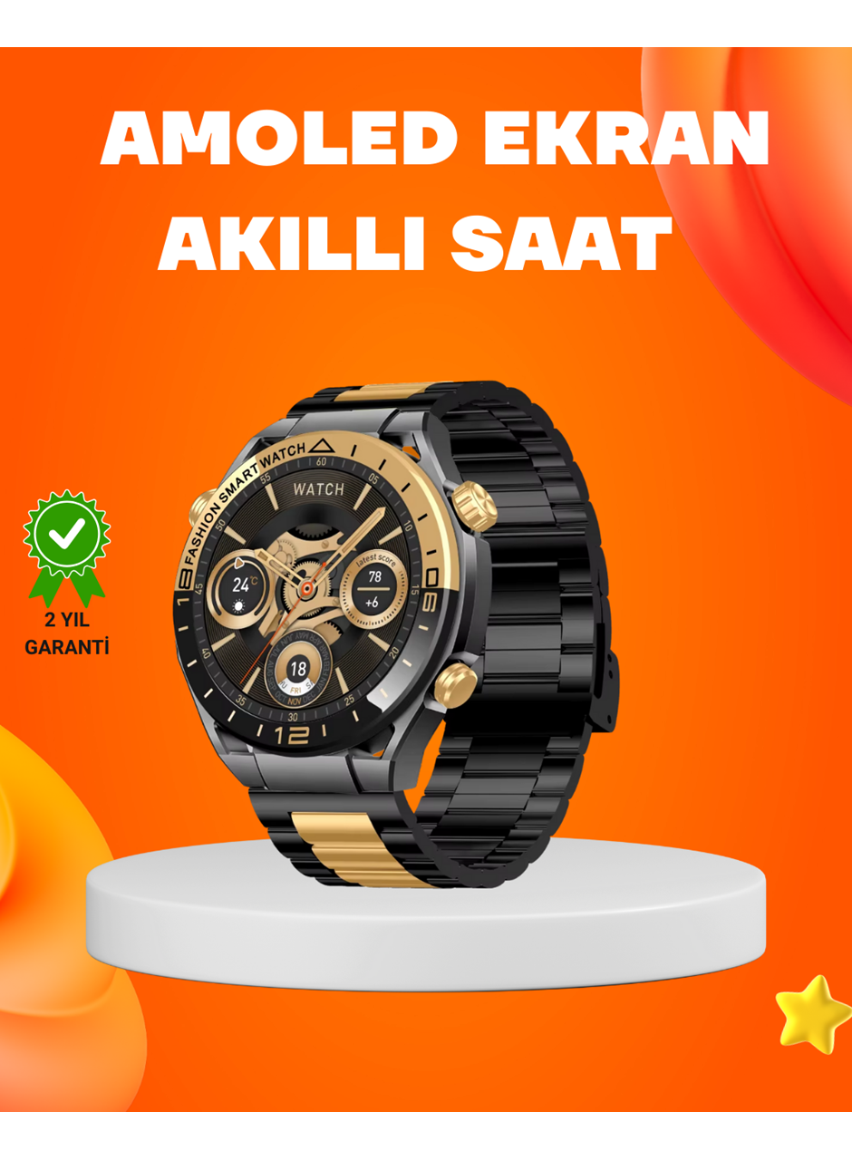 Amoled Akıllı Saat IP67 Su Geçirmez 3 Bileklikli Sağlık Takipli
